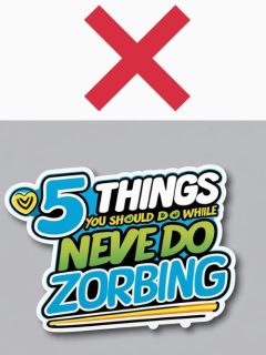 zorbing not to dos